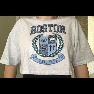 Cotton cropped tshirt
